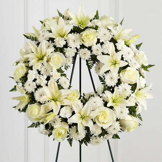 Treasured Tribute Wreath –  Mt Scott Blooms By Maru, Portland OR