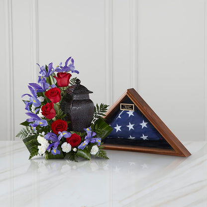 Patriotic Tribute Arrangement –  Mt Scott Blooms By Maru, Portland OR