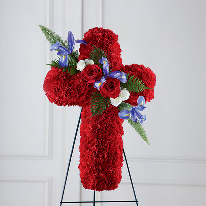 Faithful Hero Floral Cross –  Mt Scott Blooms By Maru, Portland OR