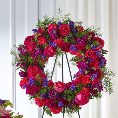 Calming Colors Wreath –  Mt Scott Blooms By Maru, Portland OR