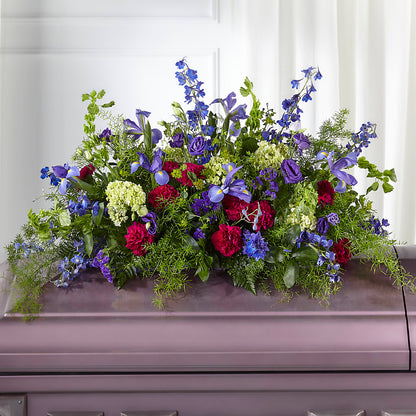 Always Treasured Casket Spray –  Mt Scott Blooms By Maru, Portland OR