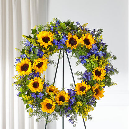 Bright Rays Wreath –  Mt Scott Blooms By Maru, Portland OR