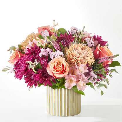 Berry Cobbler Bouquet with Ivory Vase –  Mt Scott Blooms By Maru, Portland OR