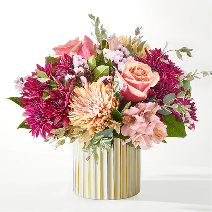 Berry Cobbler Bouquet with Ivory Vase –  Mt Scott Blooms By Maru, Portland OR